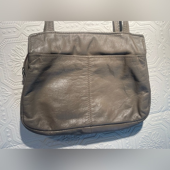 Vintage Durabuilt Vancouver Canada Grey Leather Hand Bag - Picture 7 of 16